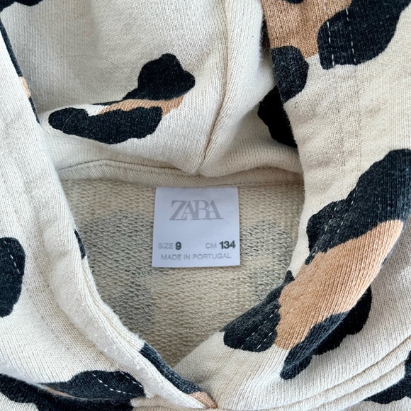 Sweatshirt for girl - Zara - size 9 Leopard pattern - Picture 3 of 4